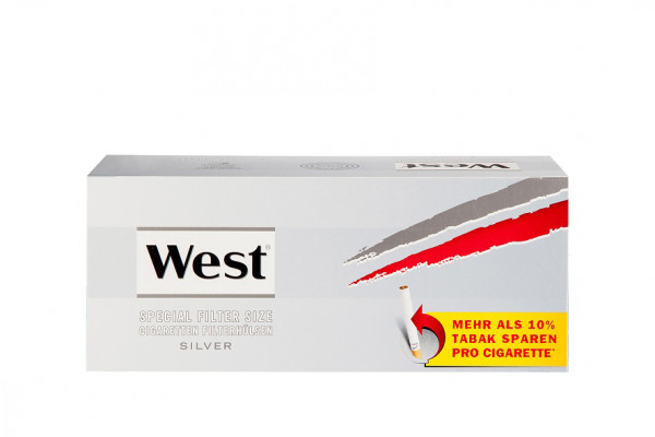West Silver Special - cigarette tubes - 250 pieces