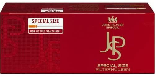 JPS Spezial Size - cigarette tubes - 250 pieces