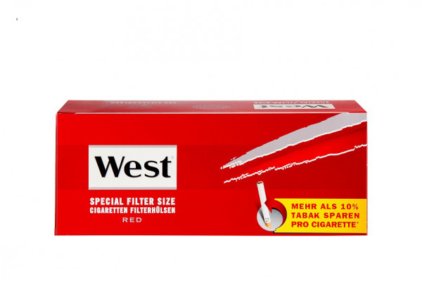 West Red Special - Tubes à cigarettes - 250 pièces
